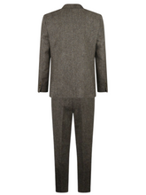 Abraham Moon Brown Tweed Suit